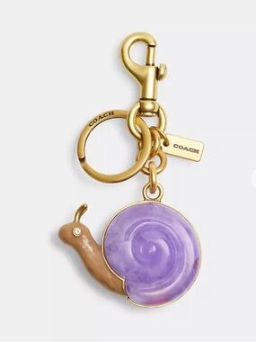 Coach Purple Snail Bag Charm